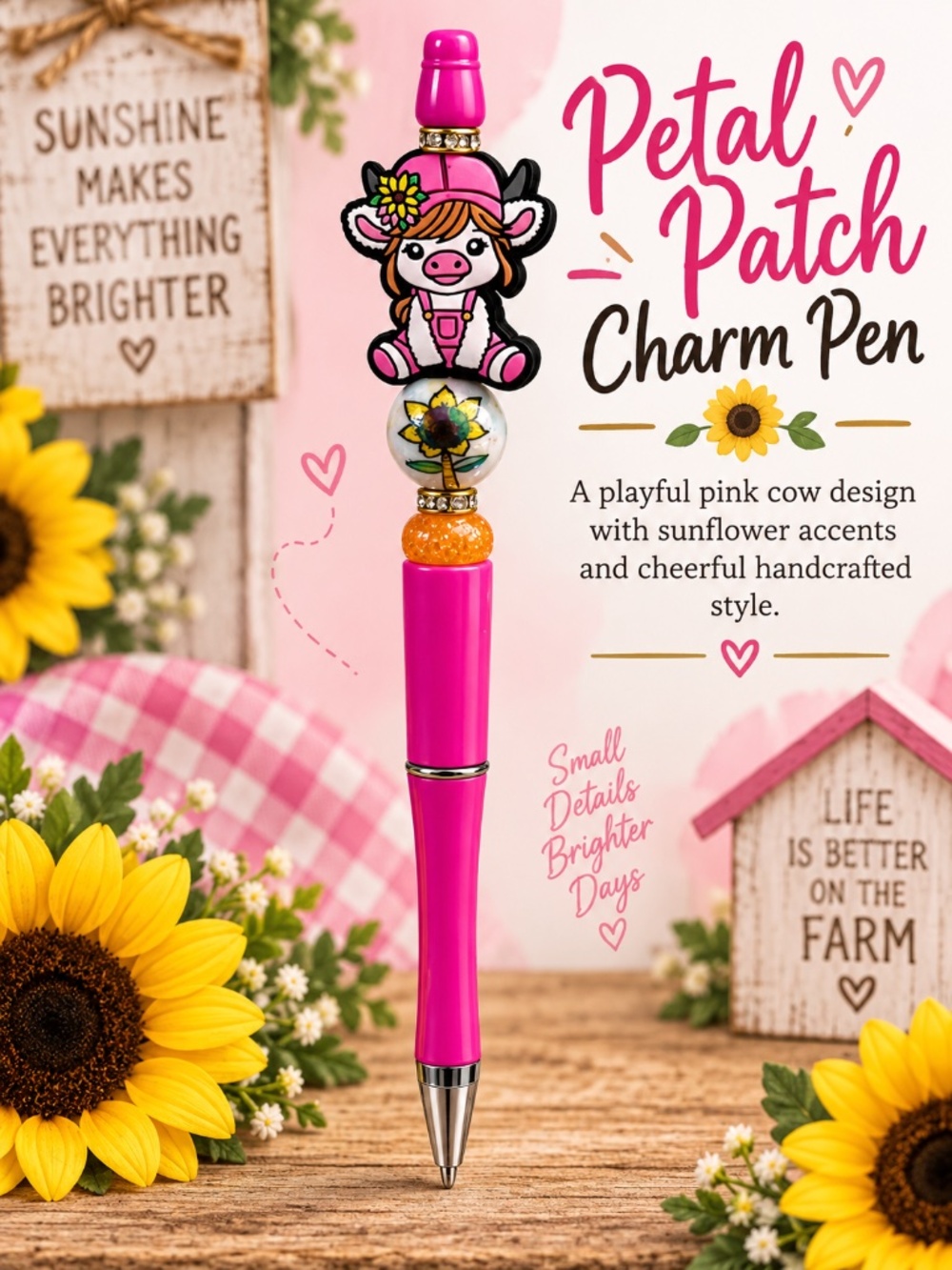Petal Patch Charm Pen